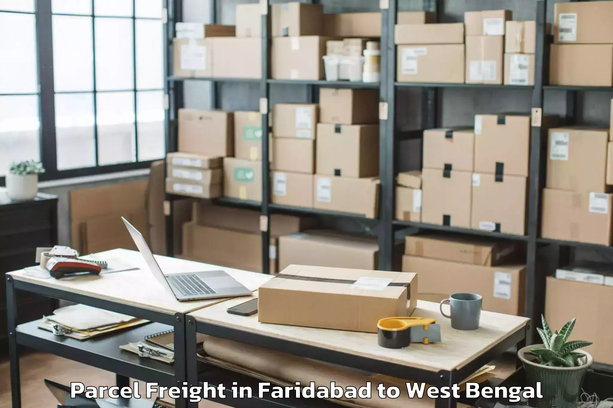 Leading Faridabad to Domjur Parcel Freight Provider